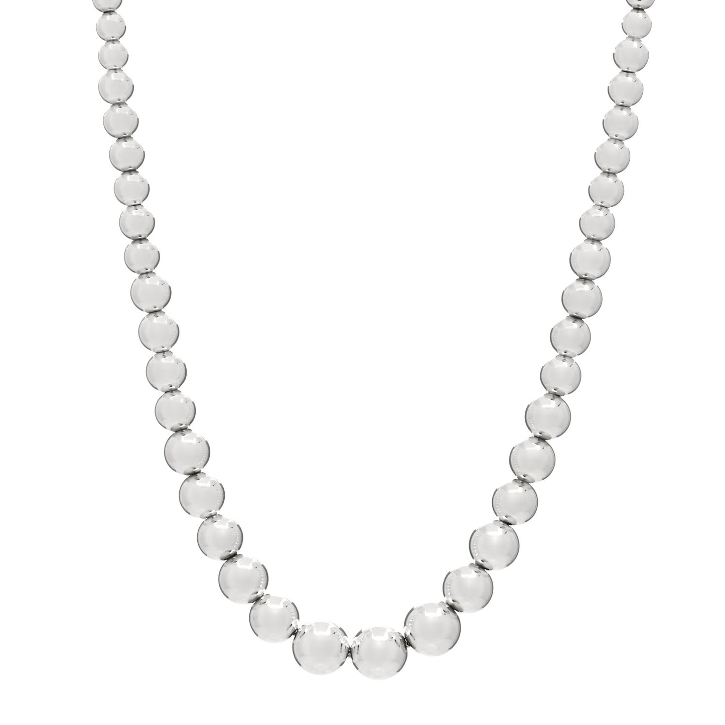 Sterling Silver HardWear Graduated Ball Necklace
