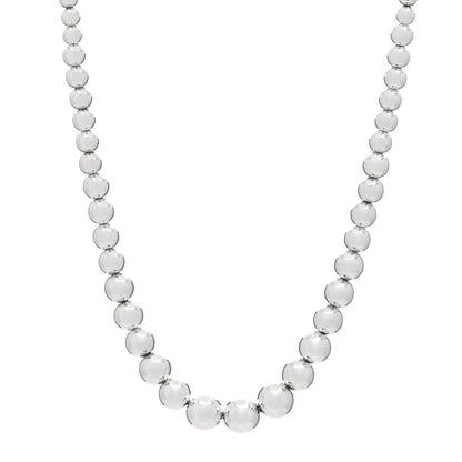 Tiffany Sterling Silver HardWear Graduated Ball Necklace 1 of 3