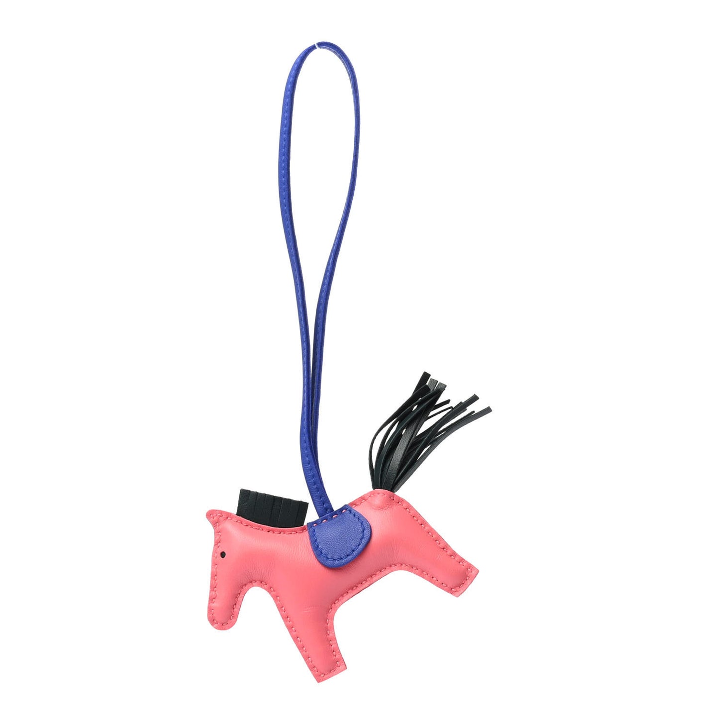 Milo Lambskin Grigri Rodeo Horse Bag Charm PM Rose Azalee Vert Cypress Bleu Electrique