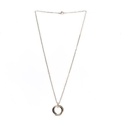 Cartier 18K Pink White Yellow Gold Diamond Trinity Pendant Necklace 3 of 6