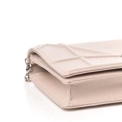 Christian Dior Grained Calfskin Diorama Wallet on Chain Pouch Rose Poudre 8 of 10