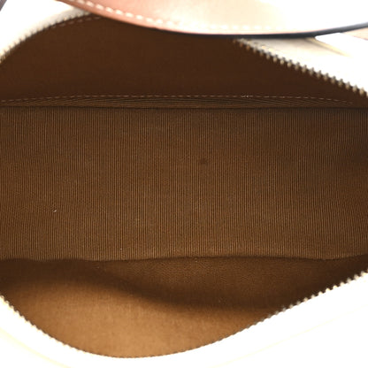 Celine Canvas Calfskin Ava Triomphe Shoulder Bag White 5 of 12