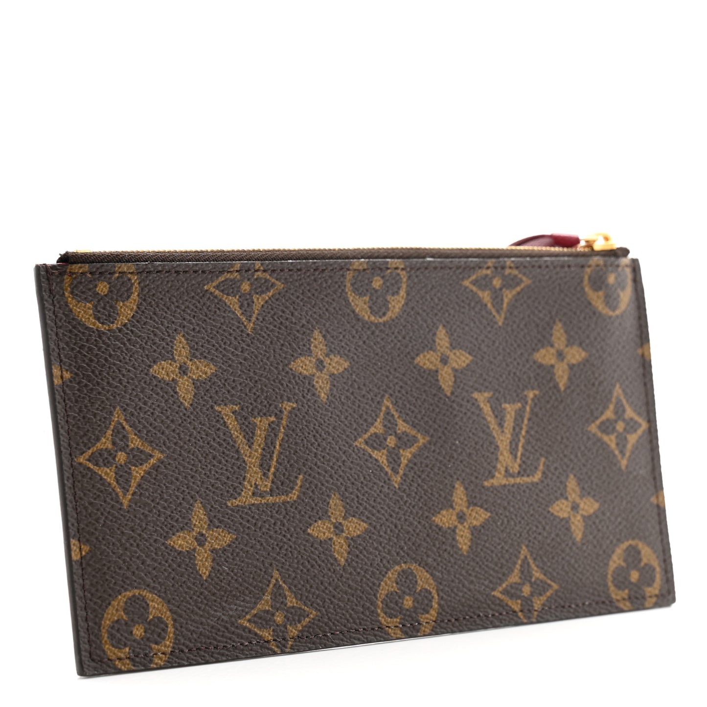 Monogram Felicie Chain Wallet Zippered Insert Fuchsia