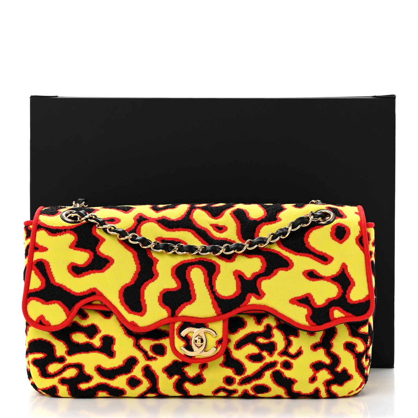 Mixed Fibers Magma Maxi Flap Yellow Black Red