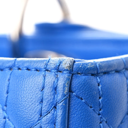 Christian Dior Lambskin Cannage Medium Lady Dior Blue 13 of 17