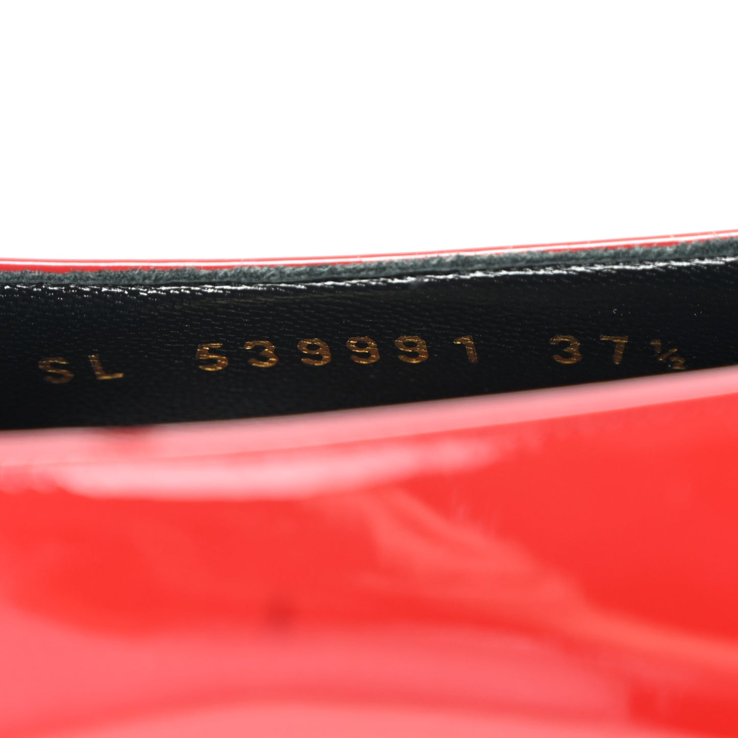 Patent Calfskin Teddy High Vamp 105 Pumps 37.5 Red