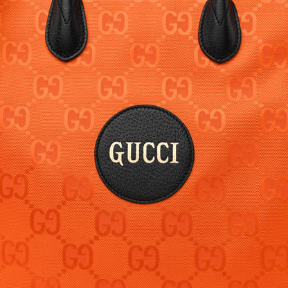 Gucci Econyl Nylon Monogram Off The Grid Long Tote Bag Carrot Orange Black 8 of 10