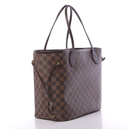 Louis Vuitton Damier Ebene Neo Neverfull MM Rose Ballerine 4 of 11