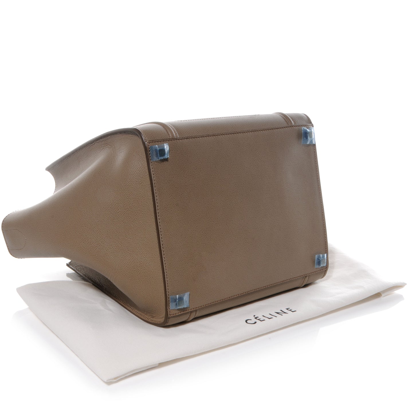 Grainy Calfskin Medium Phantom Luggage Taupe