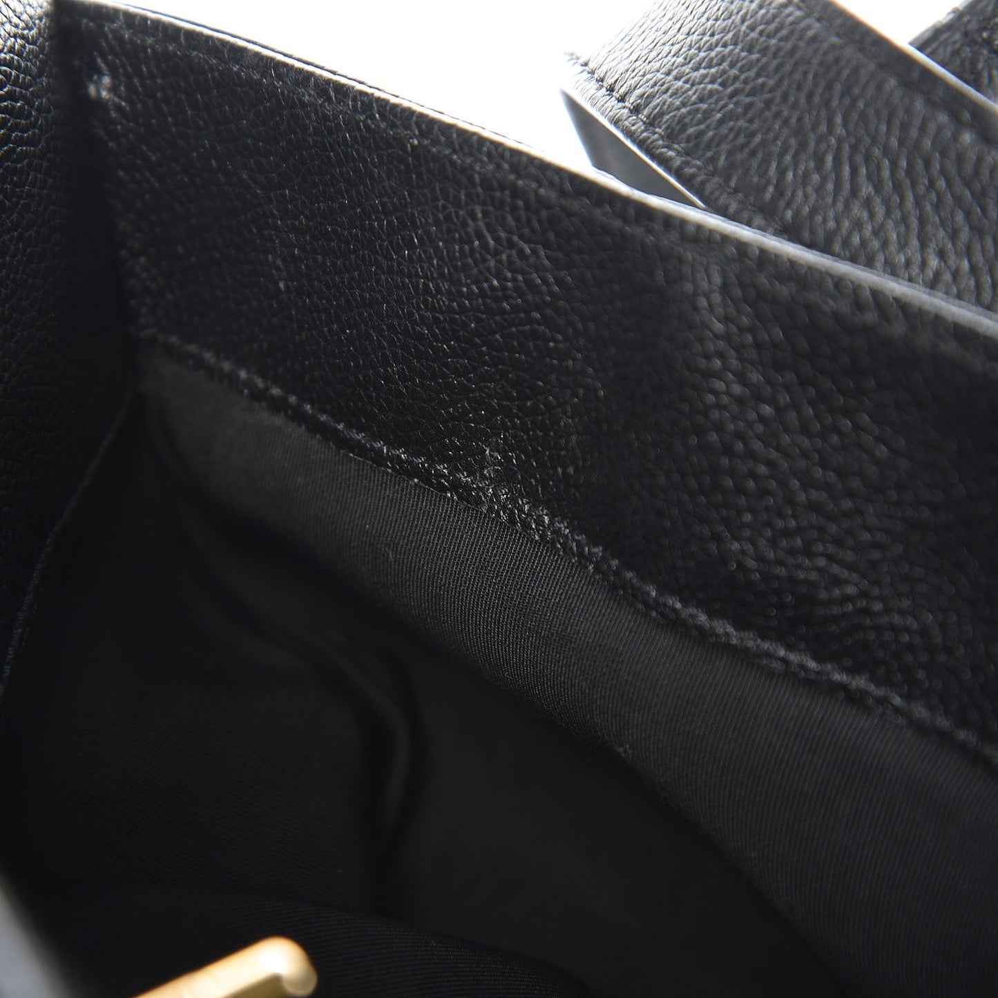 Calfskin Cerf Executive Shopper Tote Black