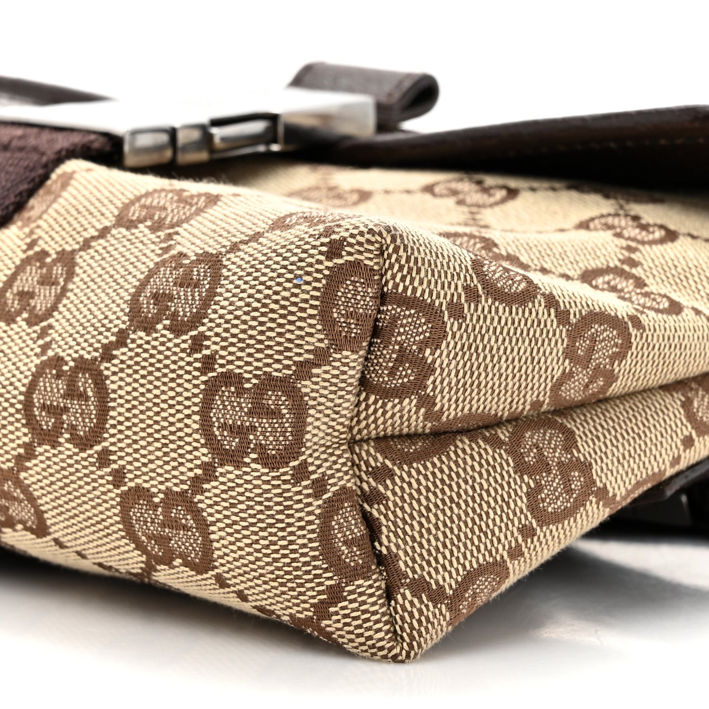 Monogram Waist Pouch Bag Dark Brown
