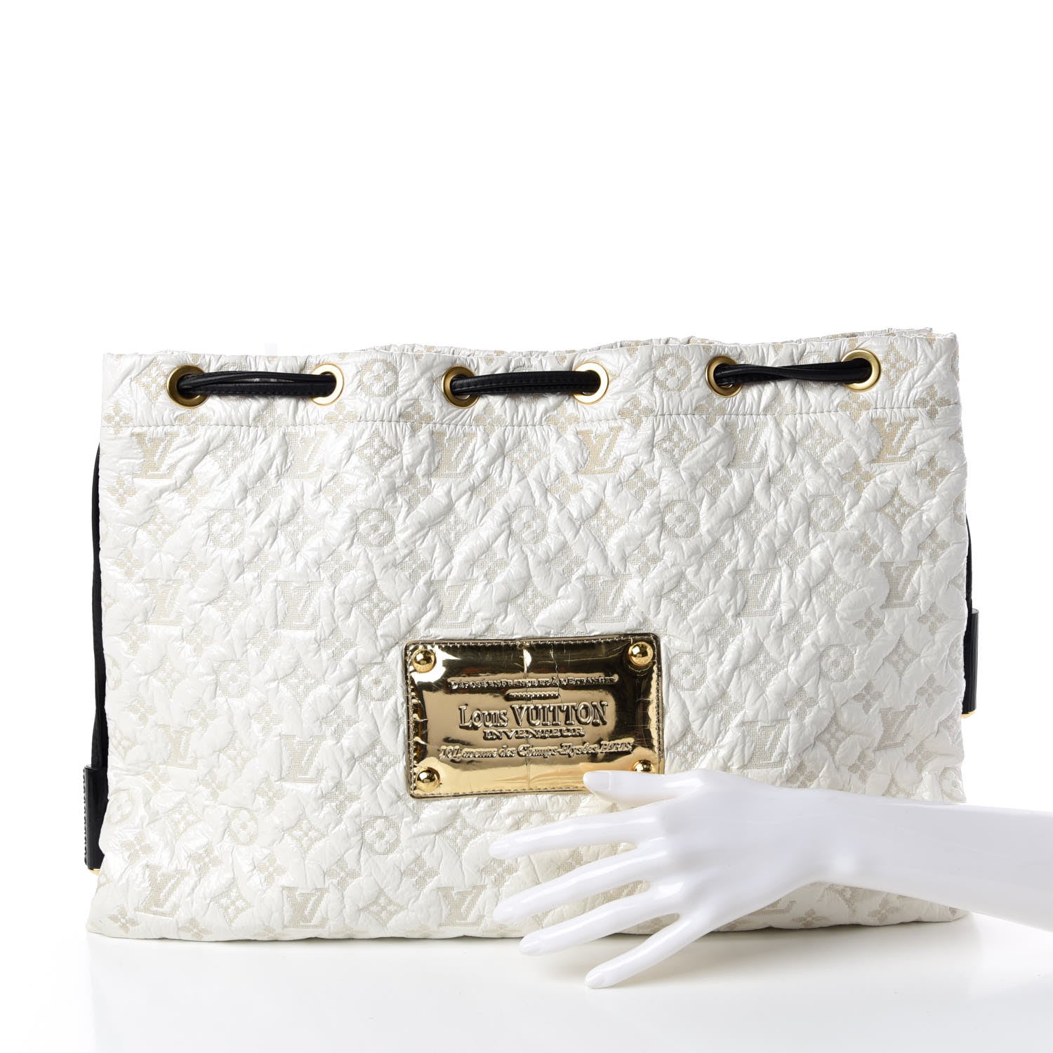 Louis Vuitton Vinyl Monogram Squishy Inventeur White 2 of 9