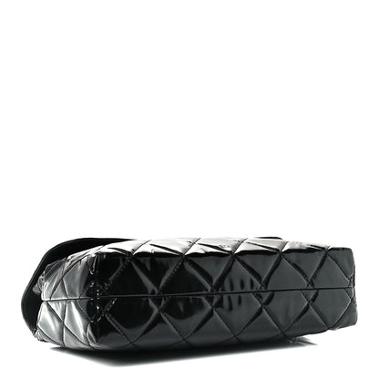 Chanel Vinyl Quilted In the Business Flap Bag Black 4 of 14