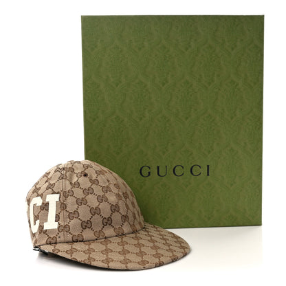 Gucci Monogram Patch Logo Soft Baseball Hat L Beige Cocoa 10 of 10
