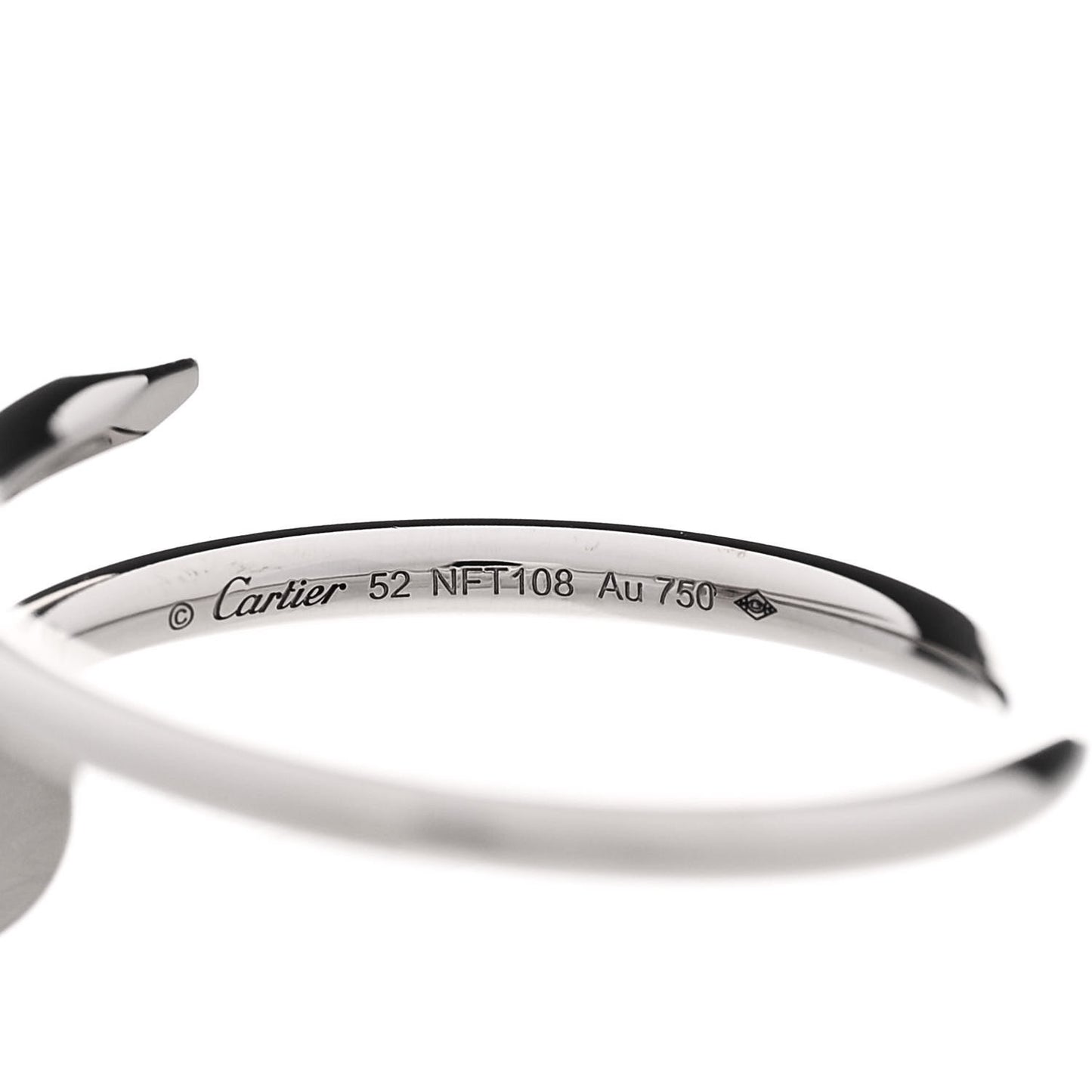 18K White Gold Small Juste Un Clou Ring 52 6