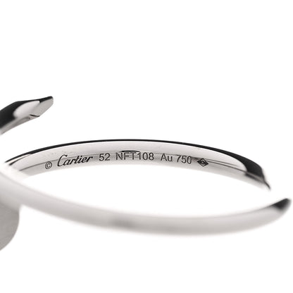 Cartier 18K White Gold Small Juste Un Clou Ring 52 6 5 of 5