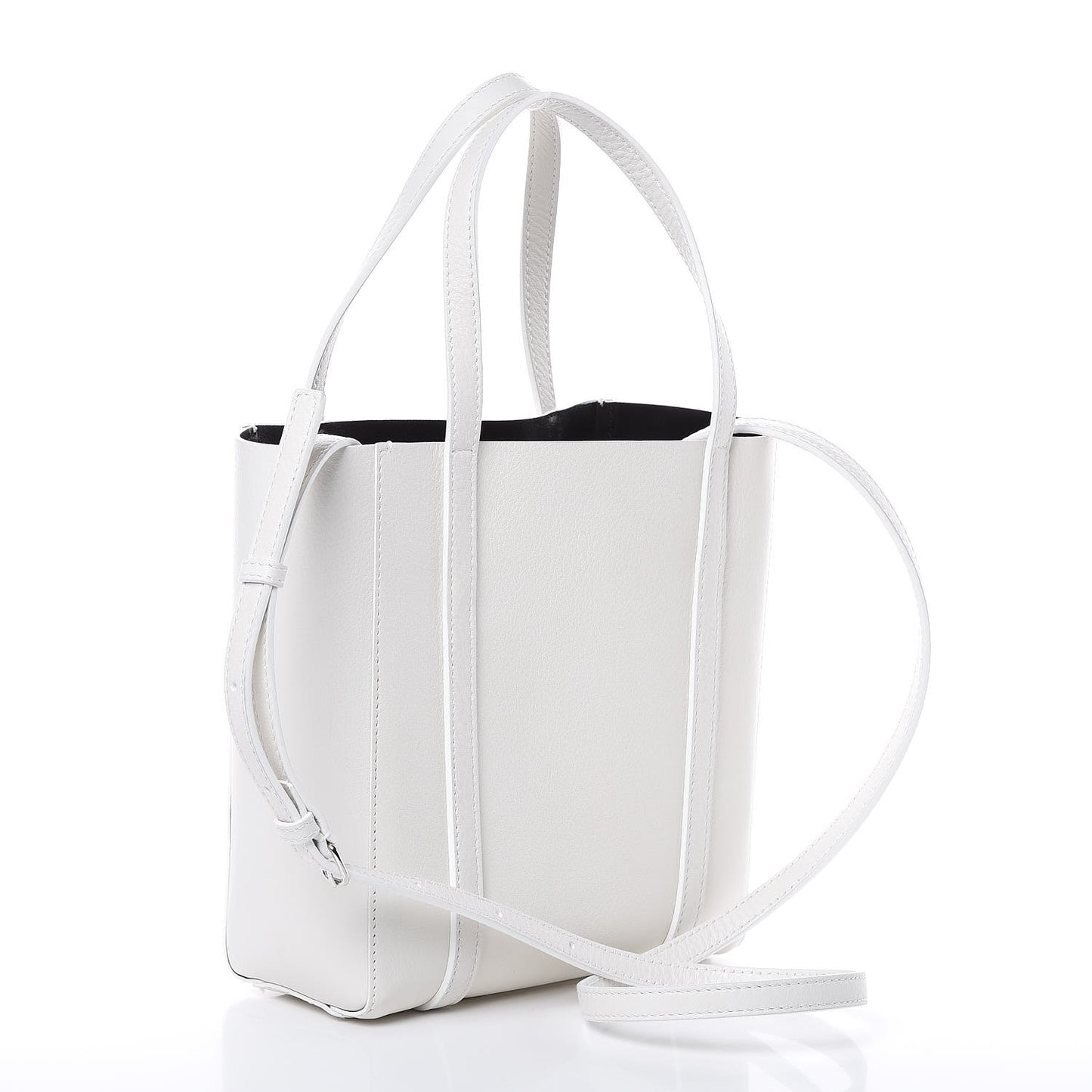 Smooth Calfskin Double Sided XXS Everyday Tote White Light Black