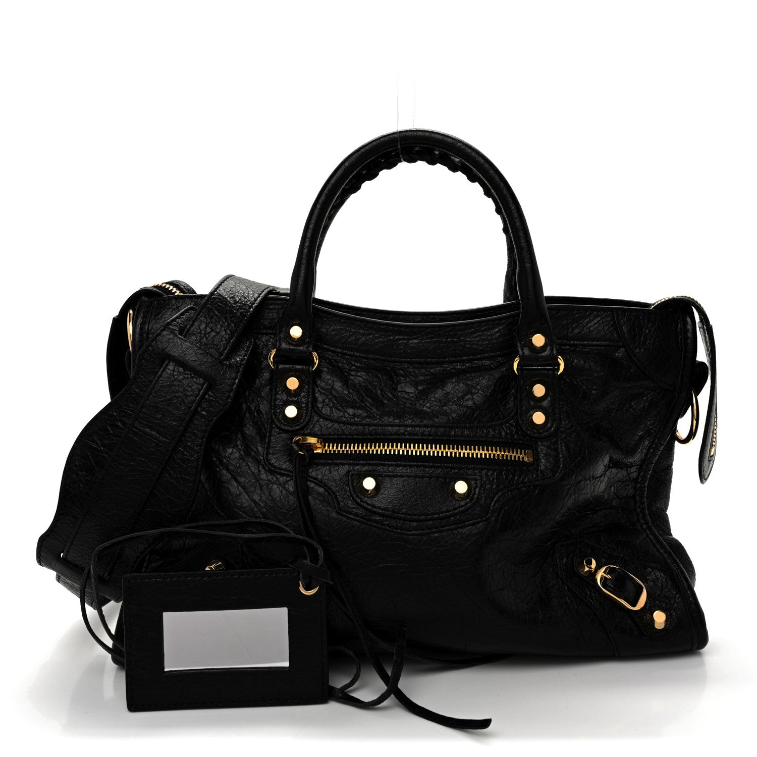 Balenciaga Agneau Classic Gold Hardware S City Black 3 of 10