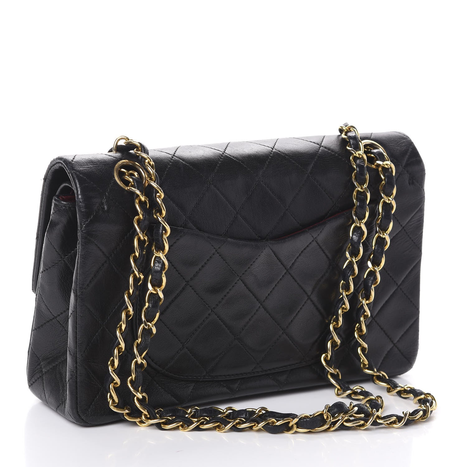 Chanel Lambskin Quilted Small Double Flap Black 4 of 13