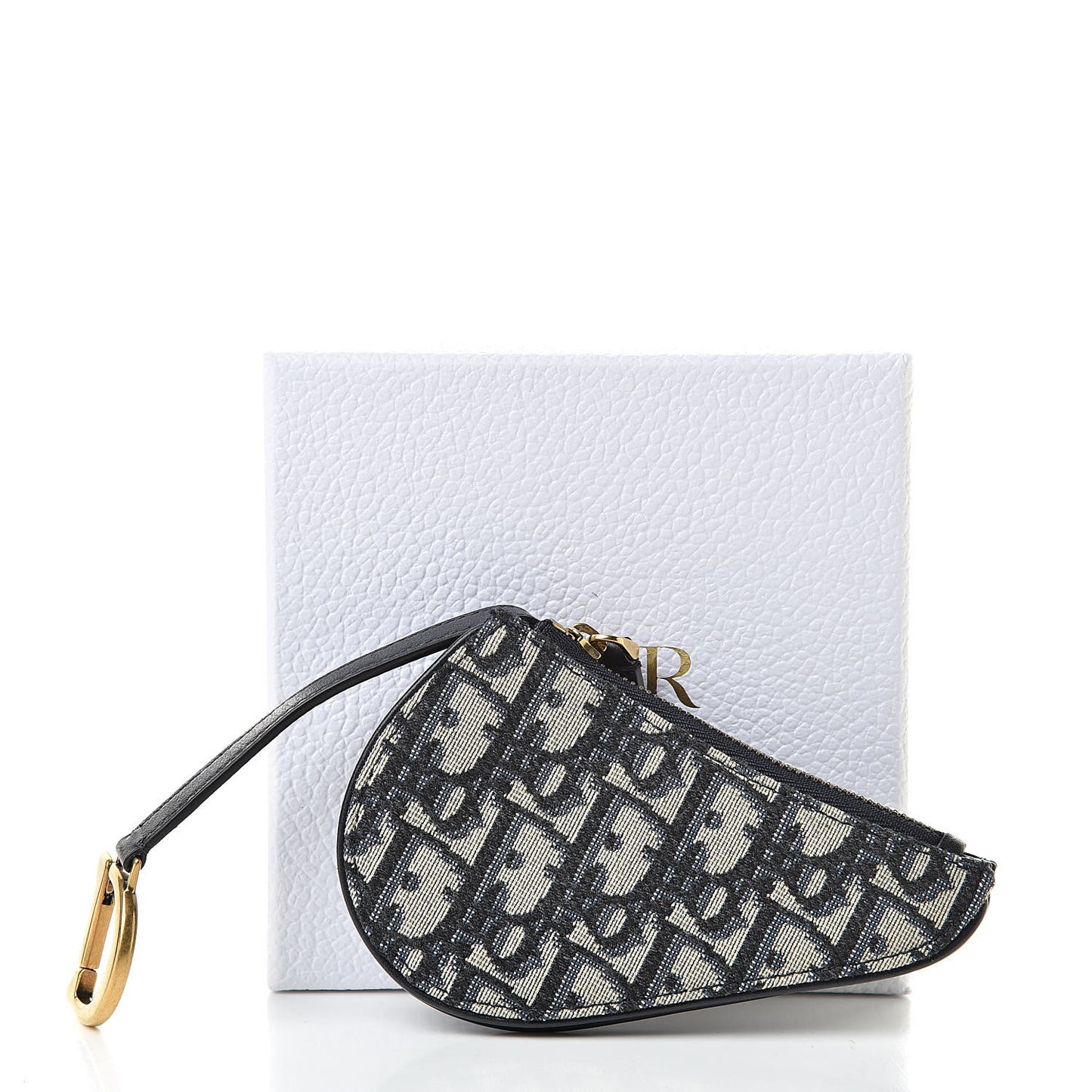 Oblique Saddle Coin Purse Blue