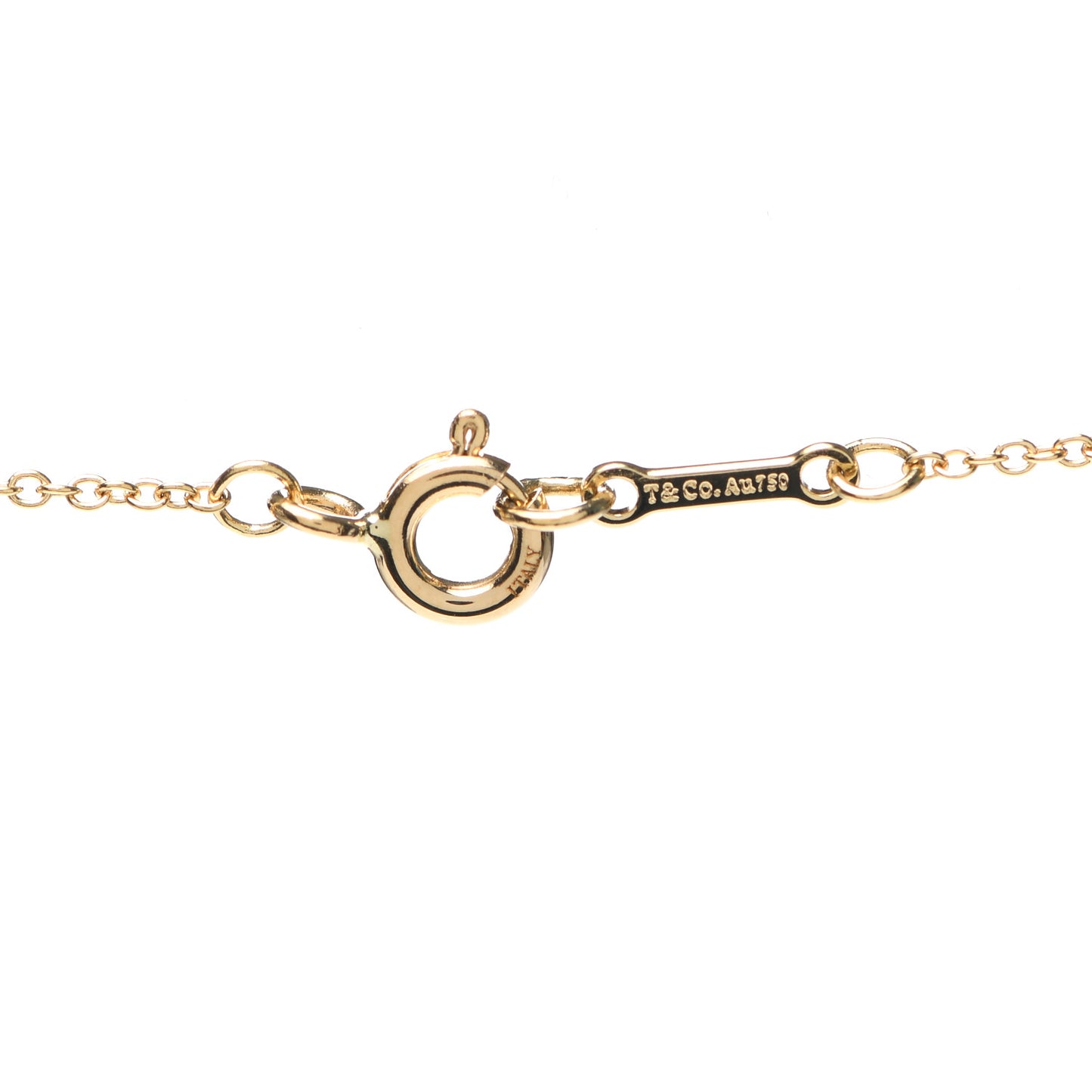 18K Yellow Gold Paloma Picasso Melody Circle Pendant Necklace