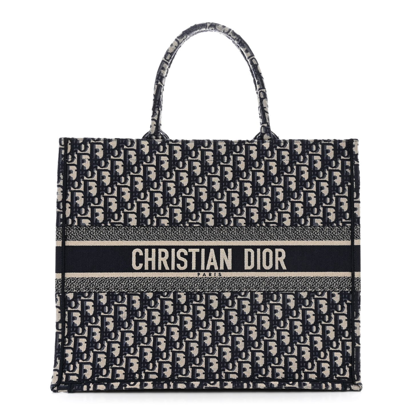 Oblique Large Book Tote Blue Multicolor