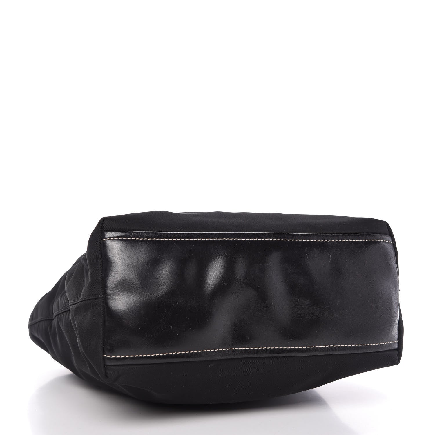 Prada Tessuto Nylon Soft Calf Tote Black 4 of 9
