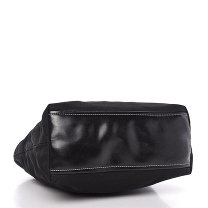 Prada Tessuto Nylon Soft Calf Tote Black 4 of 9