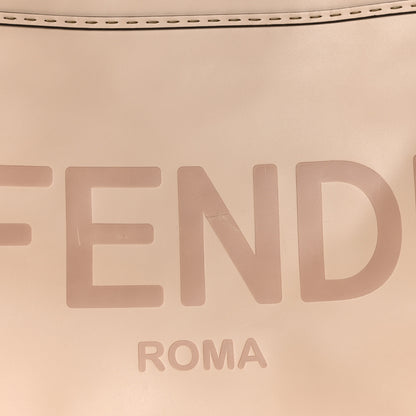 Fendi Vitello King Plexiglass Logo Embossed Large Fendi Sunshine Shopper Tote Light Rose 7 of 9