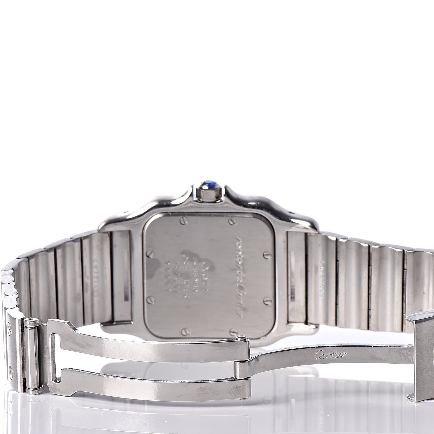 Cartier Stainless Steel 18K Yellow Gold 29mm Santos De Galbee Quartz Watch 6 of 11