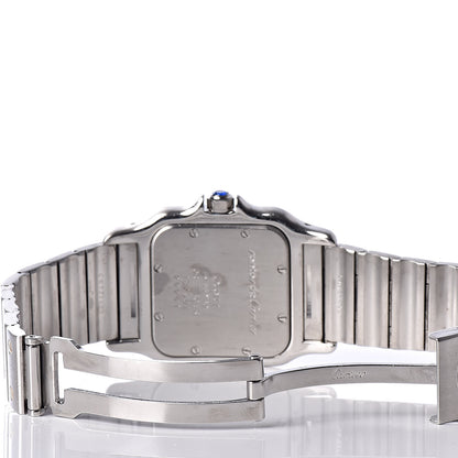 Cartier Stainless Steel 18K Yellow Gold 29mm Santos De Galbee Quartz Watch 6 of 11