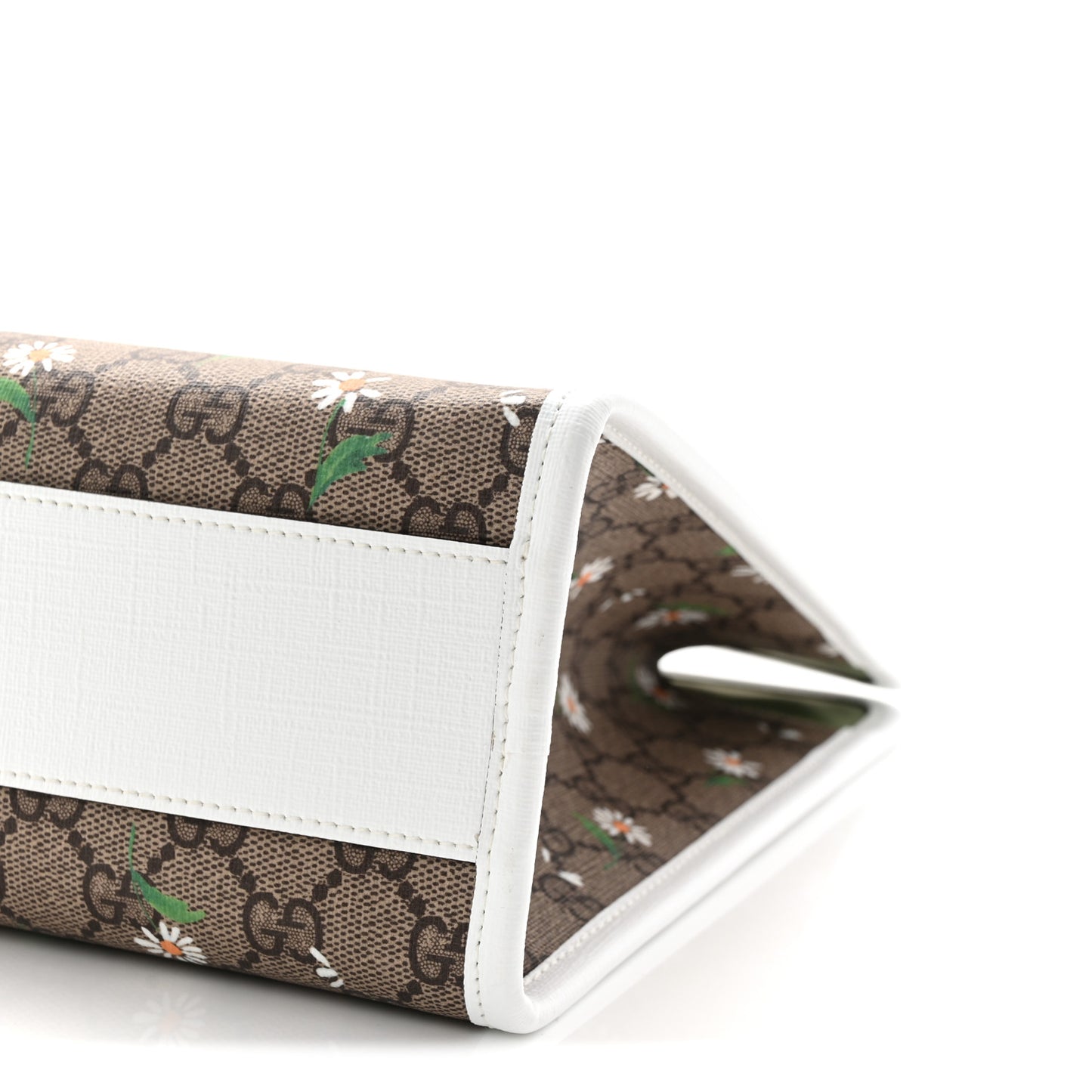 GG Supreme Monogram Daisies Childrens Tote Beige Ebony Great White