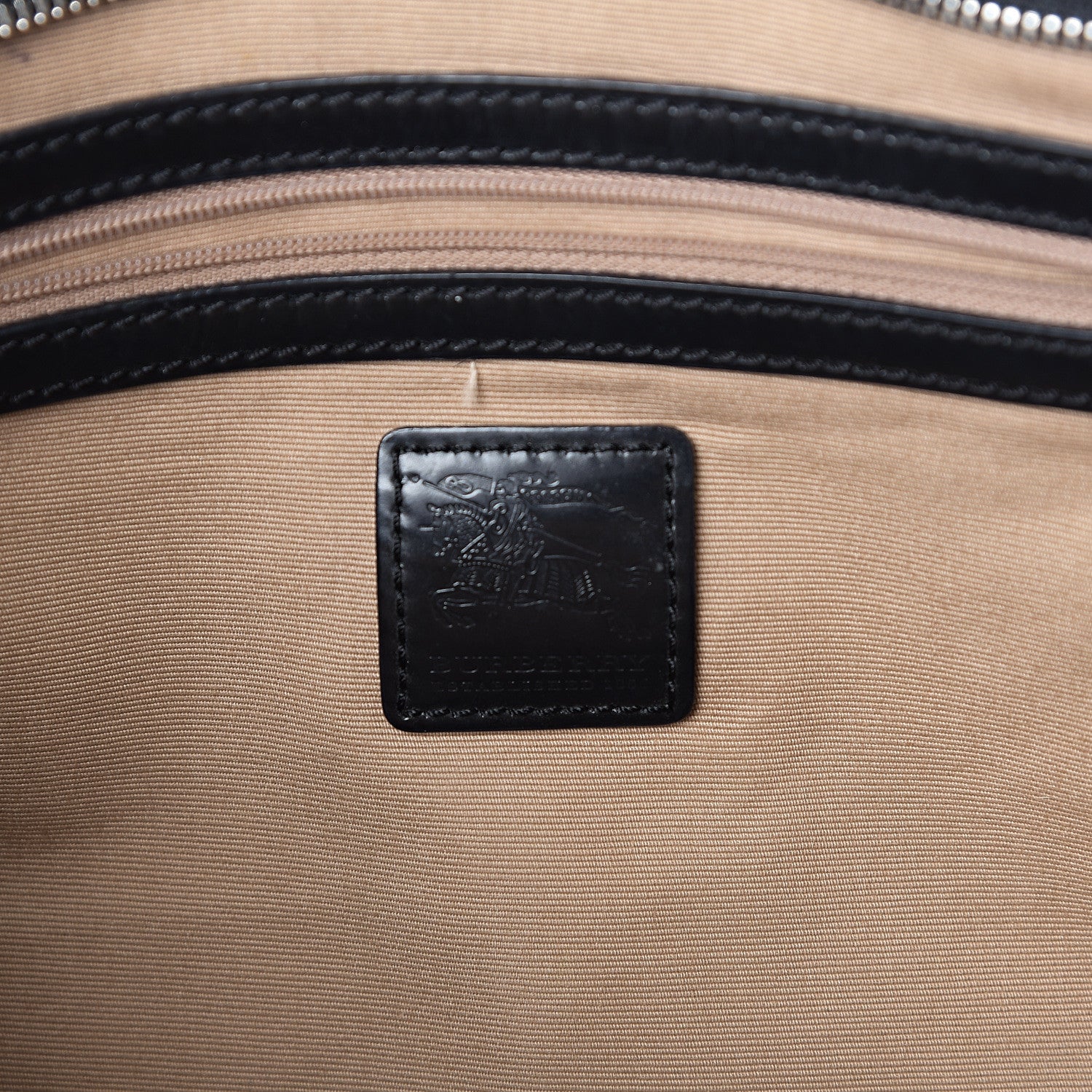 Burberry Patent Trim Nova Check Shopper Tote Black 6 of 11