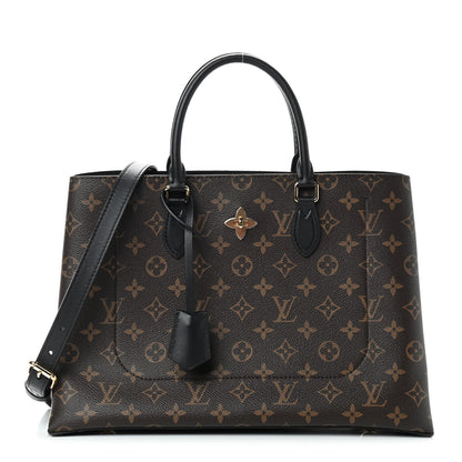 Louis Vuitton Monogram Flower Tote Black 1 of 7