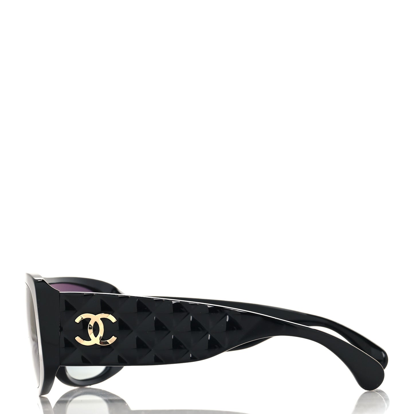 Acetate Shield Sunglasses 71466 Black