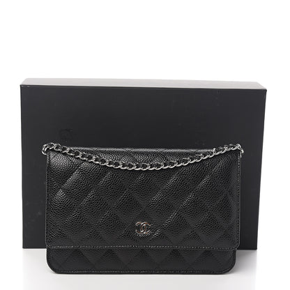 Chanel Caviar Quilted Wallet On Chain WOC Black 11 of 11