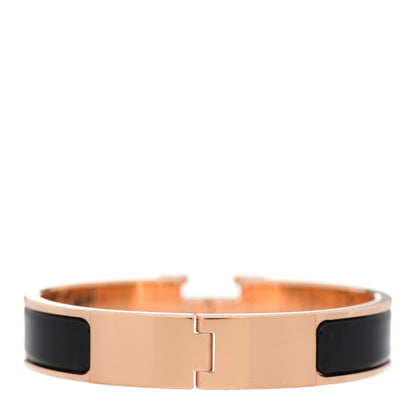 Hermes Enamel Narrow Clic Clac H Bracelet PM Black 3 of 5