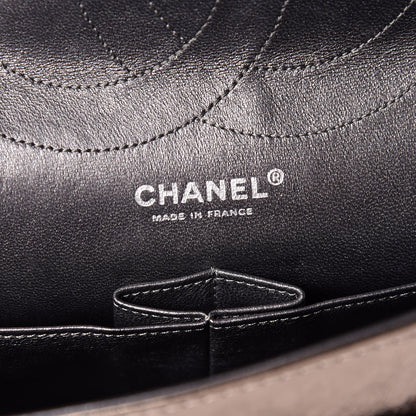 Chanel Metallic Aged Calfskin Quilted 2.55 Reissue 228 Flap Pewter 8 of 9