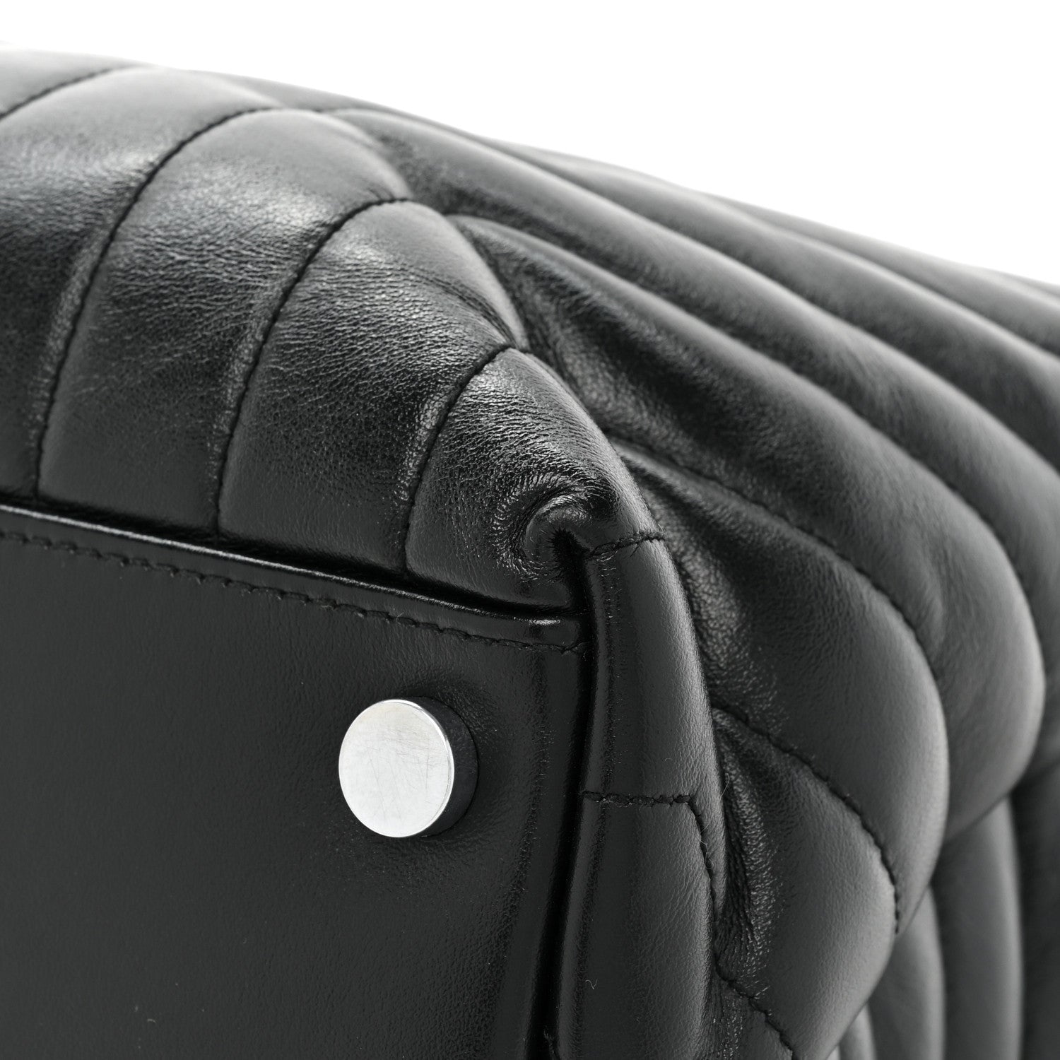Saint Laurent Calfskin Y Quilted Monogram Large Loulou Chain Satchel Black 16 of 16