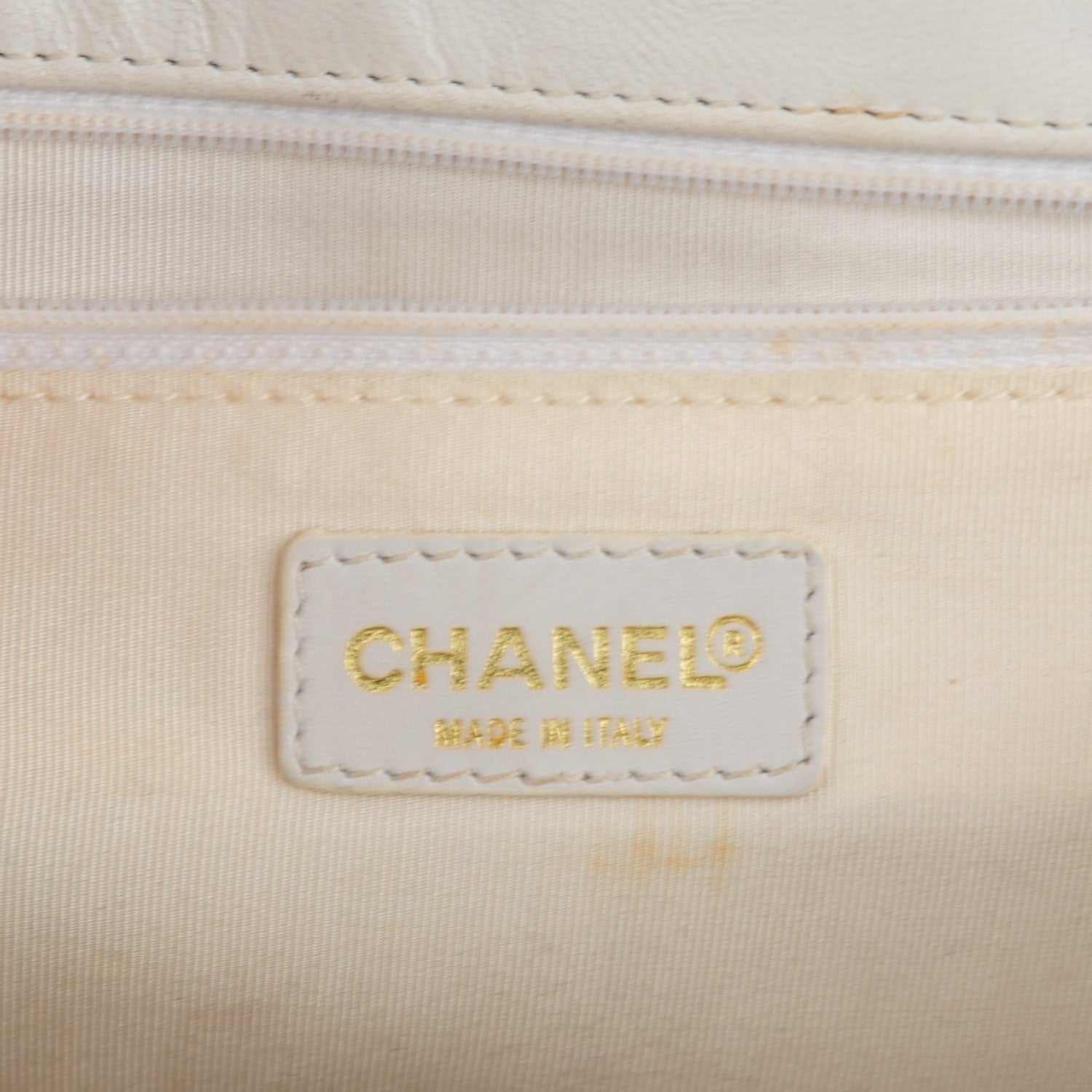 Chanel Lambskin Contrast Stitch Small Mademoiselle Flap Black White 6 of 8