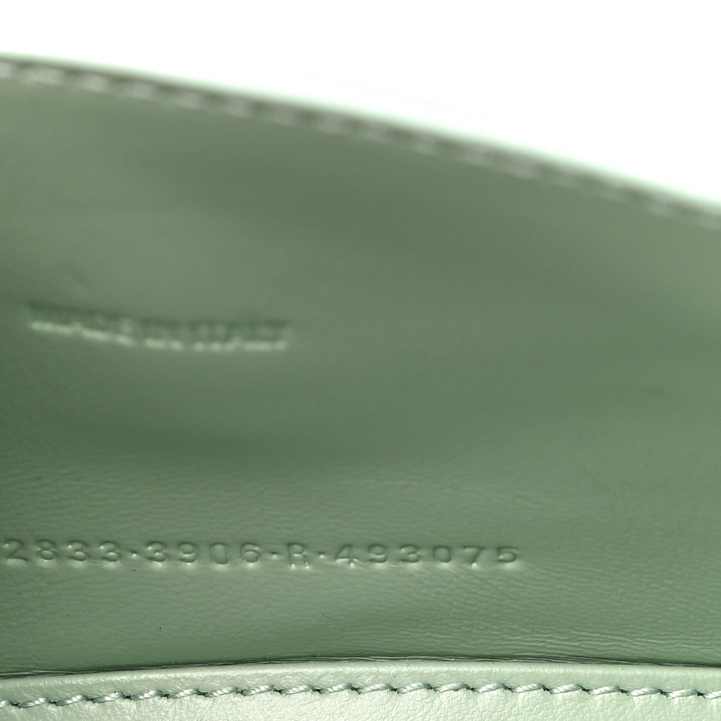 Shiny Calfskin Crocodile Embossed Hourglass Top Handle Bag XS Light Green