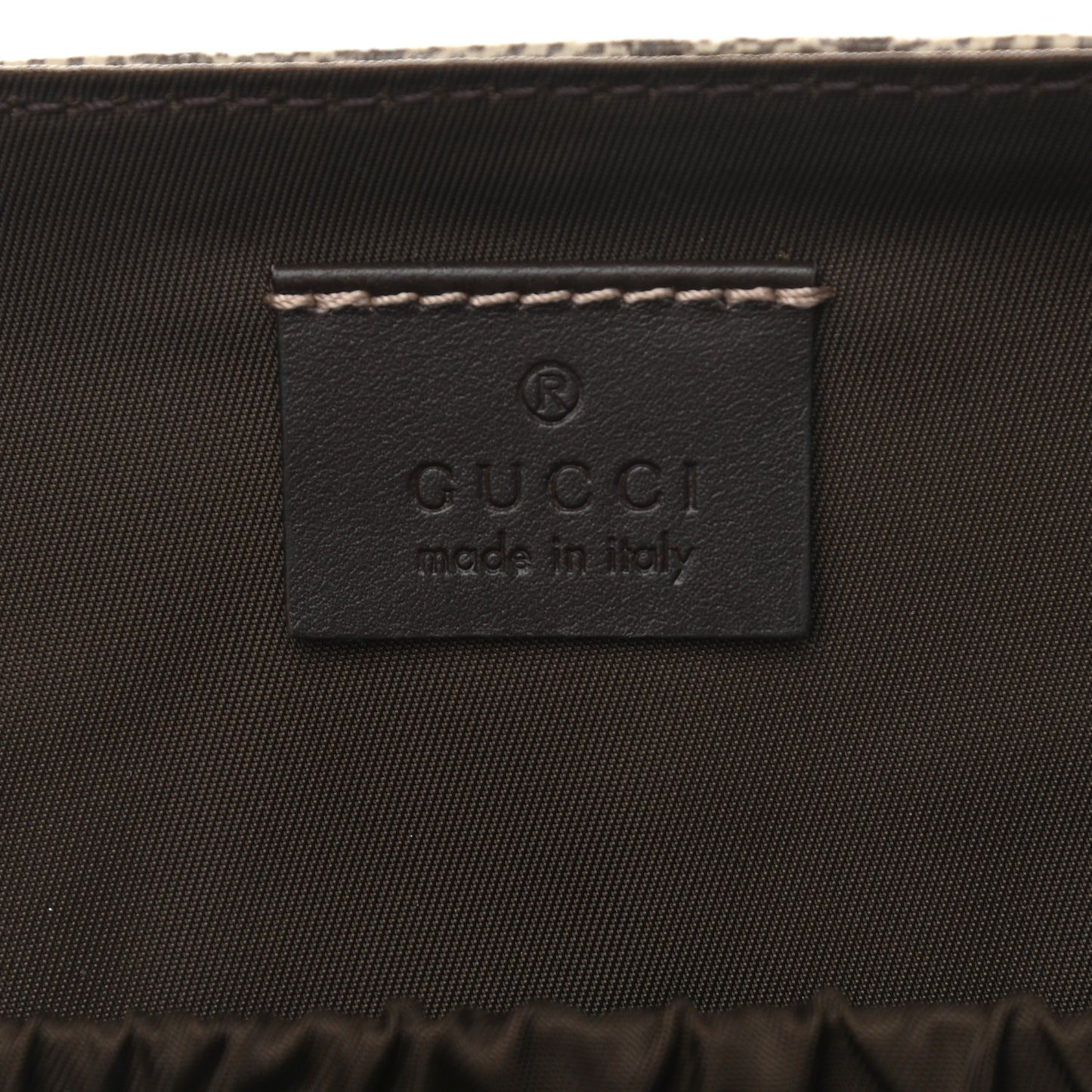 GG Plus Monogram Messenger Diaper Bag Dark Brown