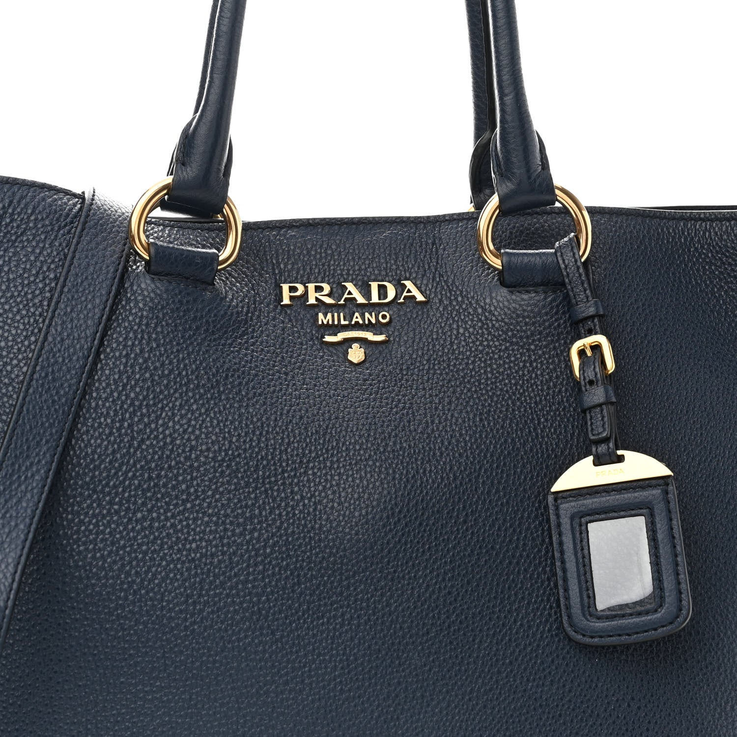 Prada Vitello Daino Shopping Tote Baltico 7 of 10