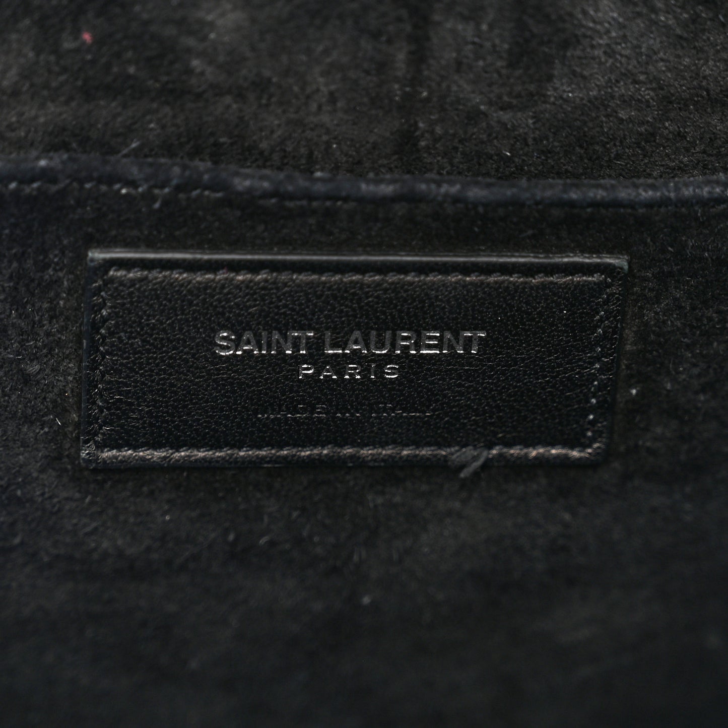 Calfskin Crocodile Embossed Small Monogram Cabas Black