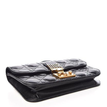 Christian Dior Lambskin Cannage Small Dioraddict Flap Bag Black 4 of 12