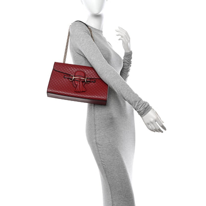 Gucci Microguccissima Medium Emily Chain Shoulder Bag Red 2 of 10