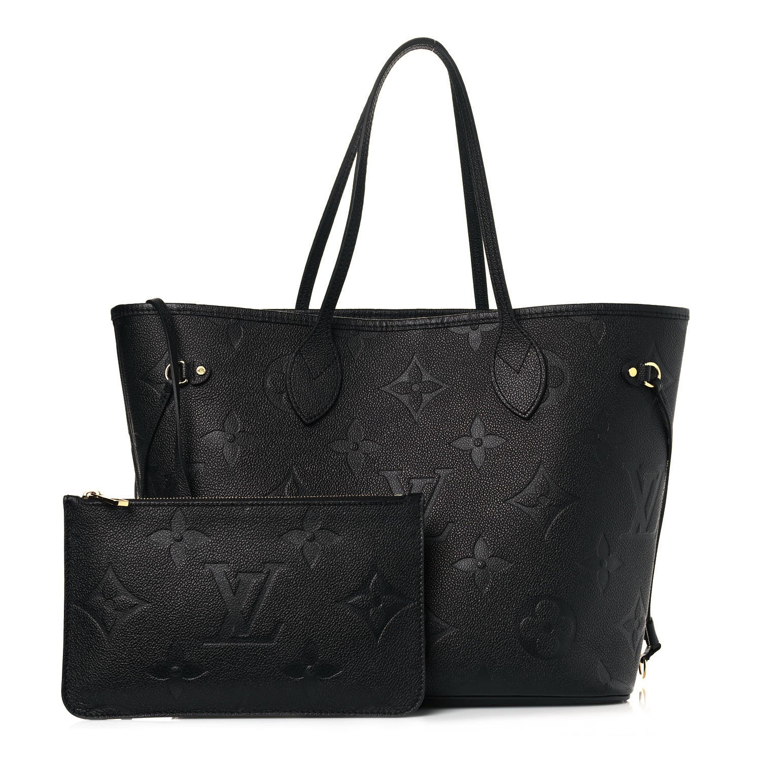 Louis Vuitton Empreinte Monogram Giant Neverfull MM Black 1 of 12