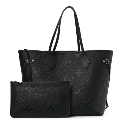Louis Vuitton Empreinte Monogram Giant Neverfull MM Black 1 of 12