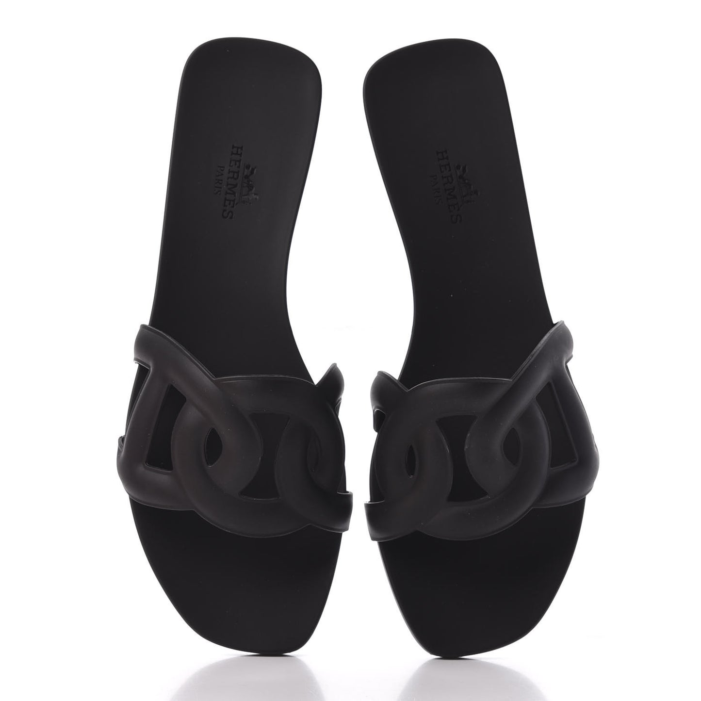 Rubber Aloha Sandals 37 Black
