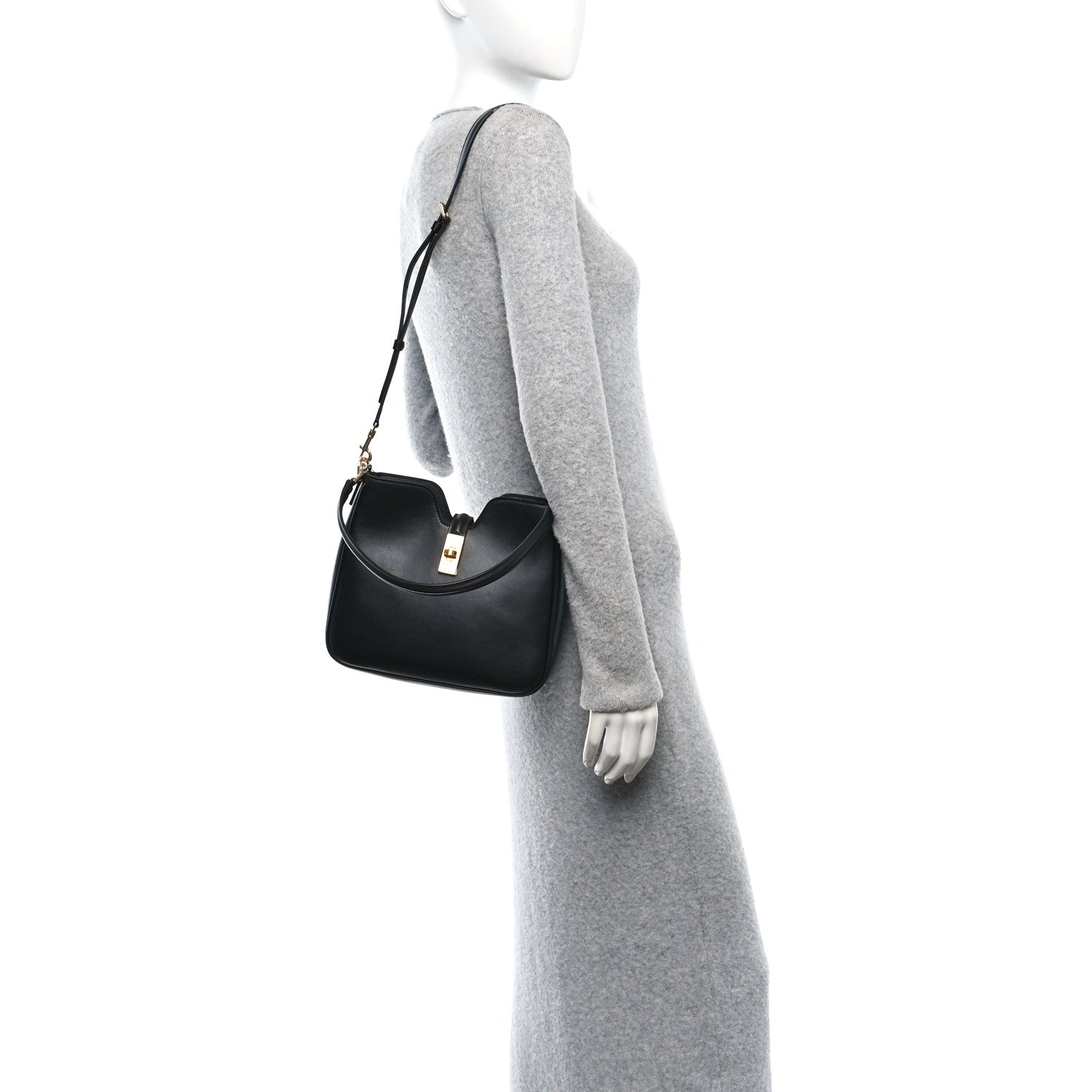 Celine Smooth Calfskin Small Camille 16 Soft Bag Black 2 of 9